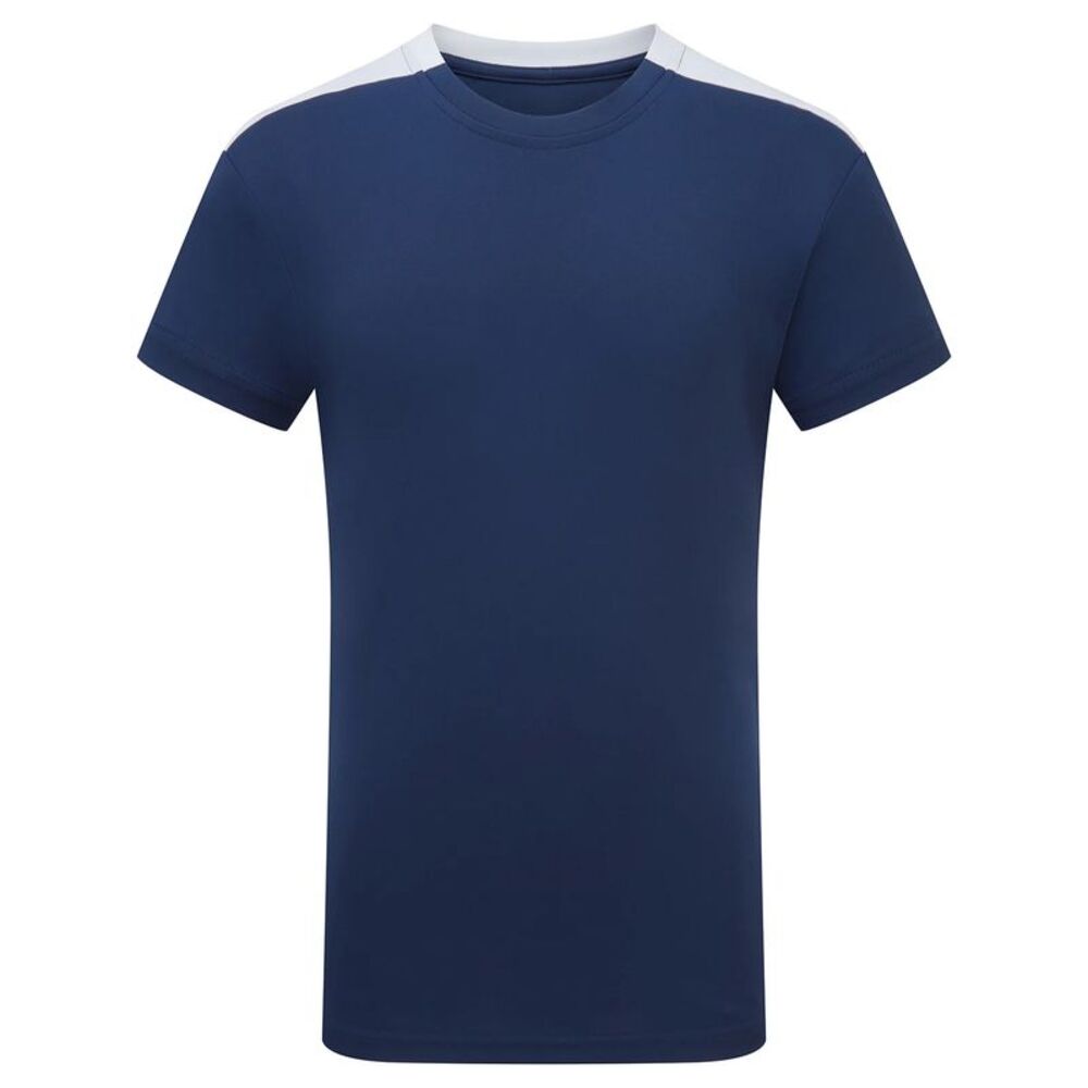 TriDri Childrens/Kids Performance Contrast T-Shirt / Navy/White